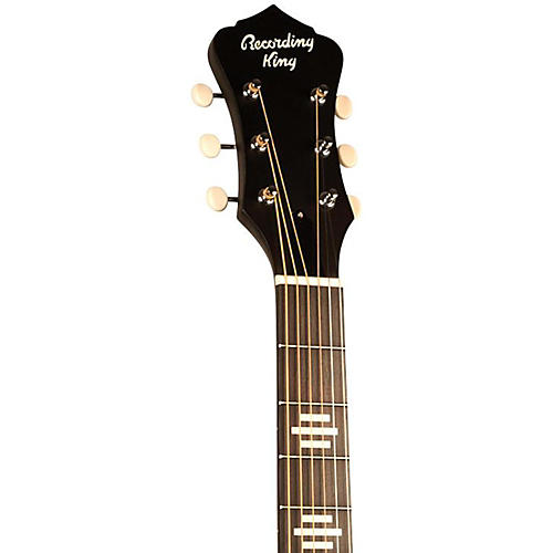 Recording King Dirty 30s 7 Single 0 RPS-7 Acoustic Guitar Black