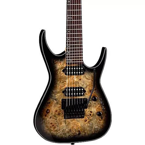 Dean Exile Select 7-String Electric Guitar Natural Black Burst