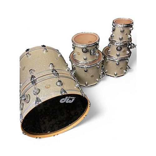 Used DW 7 Piece Collector's Series Broken Glass Drum Kit Broken Glass