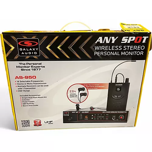 Used Galaxy Audio AS-950 In Ear Wireless System