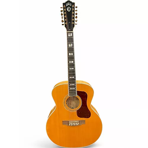 Used 2012 Guild F412 Natural 12 String Acoustic Electric Guitar Natural