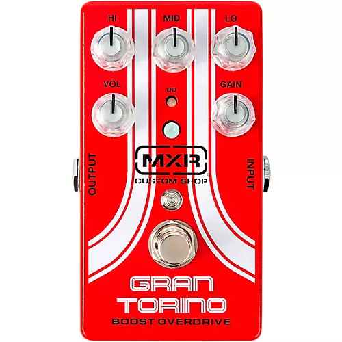 MXR Gran Torino Boost Overdrive Effects Pedal Red