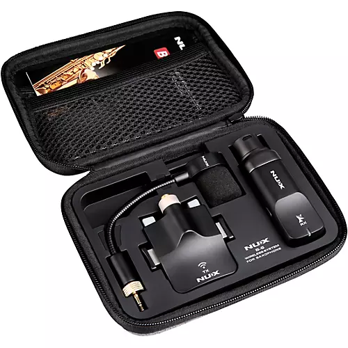 NUX B-6 2.4GHz Wireless Saxophone Microphone System Black