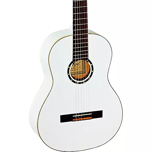 Ortega R121WH Full-Size Family Series Classical Guitar White