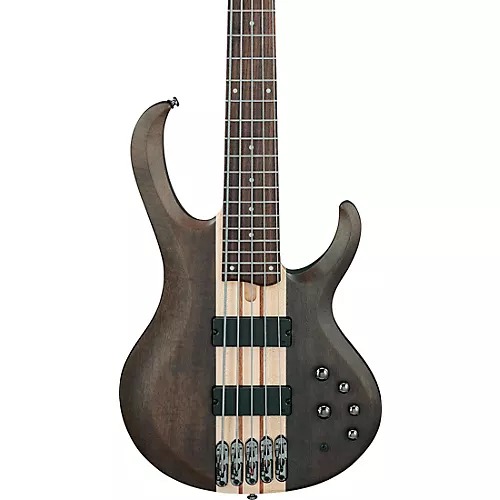 Ibanez BTB605 5-String Electric Bass Guitar Transparent Gray Flat