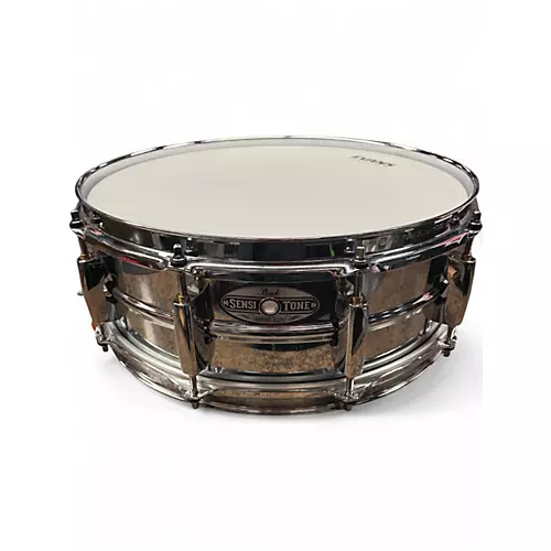 Used Pearl 5X14 Sensitone Snare Aluminum Drum Aluminum 8