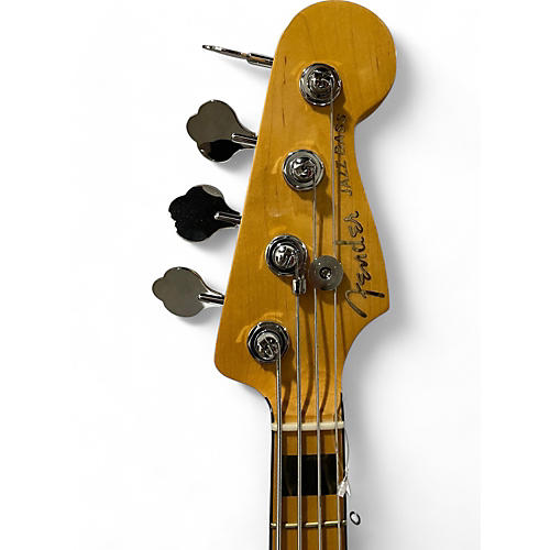 Used 2022 Fender American Ultra Jazz Bass Blue Electric Bass Guitar Blue