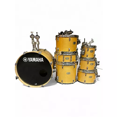 Used Yamaha 7 Piece Stage Custom Natural Drum Kit Natural