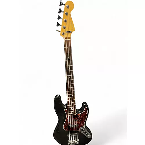 Vintage 1996 Fender American Standard Jazz Bass Black Electric Bass Guitar Black