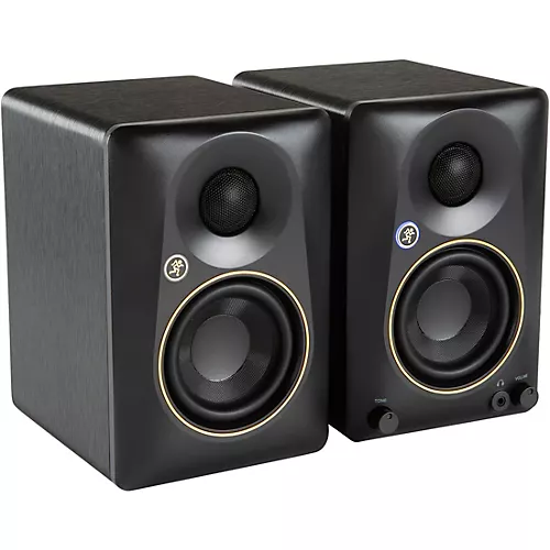 Mackie CR3.5BT-LTD-GLD 3.5 Limited-Edition Gold Trim Powered Studio Monitors With Tone Control and Bluetooth (Pair)