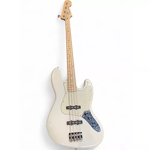 Used Squier Affinity Jazz Bass White Electric Bass Guitar White
