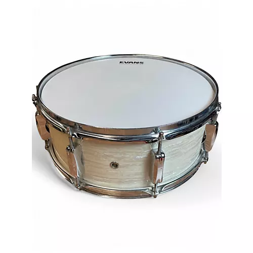 Used Pearl 14X5 EXR Snare Drum Pearl White Drum Pearl White 210
