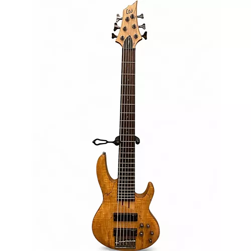 Used ESP LTD B206SM 6 String Natural Electric Bass Guitar Natural
