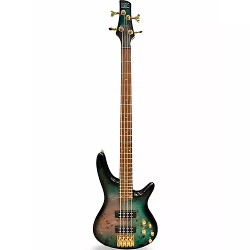 Used Ibanez SR400EPBDX Tropical Seafloor Electric Bass Guitar Tropical Seafloor