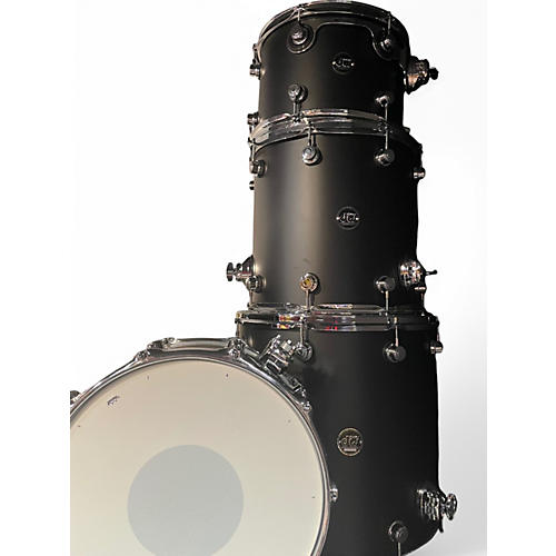 Used DW 5 Piece Performance Series Charcoal Black Metallic Drum Kit Charcoal Black Metallic
