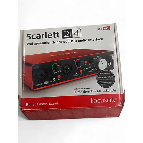 Used Focusrite Scarlett 2i4 Audio Interface