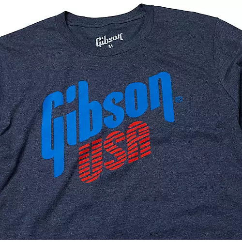 Gibson Gibson USA T-Shirt Large Blue