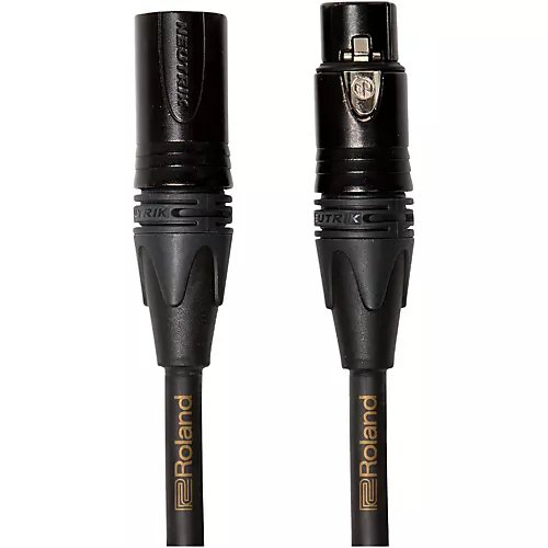 Roland Gold Series XLR Microphone Cable 50 ft. Black