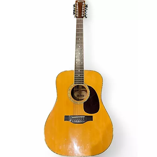 Used Morris B-30 Natural 12 String Acoustic Guitar Natural
