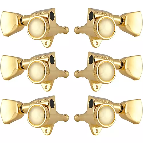 Grover Roto-Grip Locking Rotomatics 502 Series Keystone Button Tuning Machines Gold