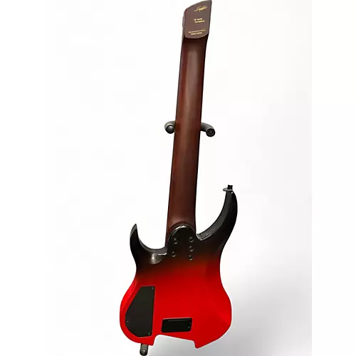 Used Legator Ghost Performance 8 Multi Scale Red to Black Fade Solid Body Electric Guitar Red to Black Fade