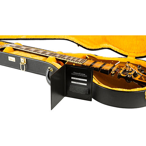 Gibson Custom 1957 Les Paul Custom Reissue 3-Pickup Bigsby VOS Electric Guitar Ebony