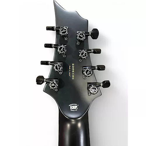 Used ESP E-II HRF NT-8B 8-String Black Solid Body Electric Guitar Black