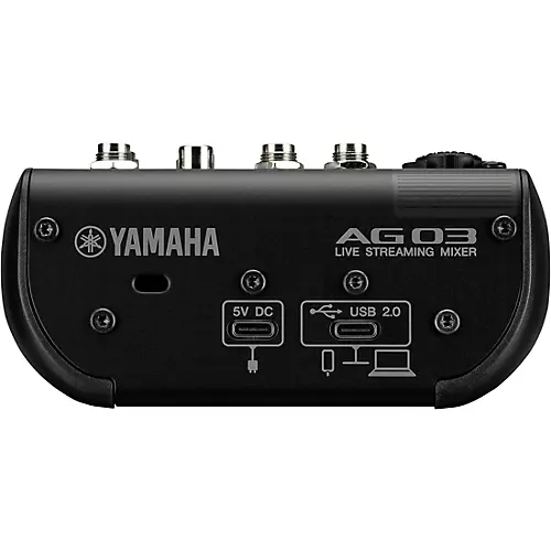 Yamaha AG03MK2 3-Channel Mixer/USB Interface for IOS/Mac/PC Black