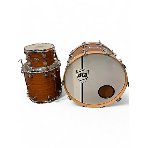 Used DW 3 piece Classic Series Mahogany Mahogany Drum Kit Mahogany
