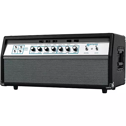 Ampeg Heritage 50th Anniversary SVT 300W Tube Bass Amp Head Black and Silver