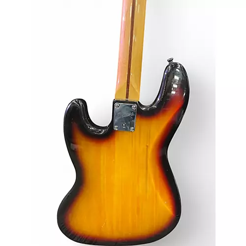 Used 2021 Fender Squier Classic Vibe 60s Jazz Bass, 3-Color Sunburst, Laurel  3 Tone Sunburst Electric Bass Guitar 3 Tone Sunburst