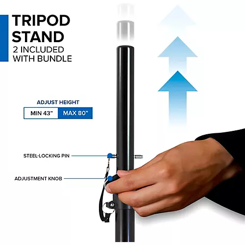 Gemini PA-SYS15 Complete Dual Speaker PA Package