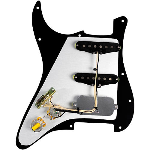 Mojotone Lerxst Limelight HSS Prewired Strat Pickguard Black