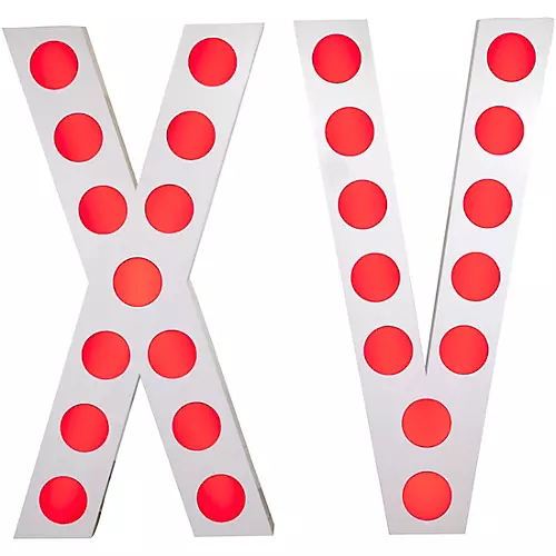 Eliminator Lighting Decor XV RGBW LED Letters