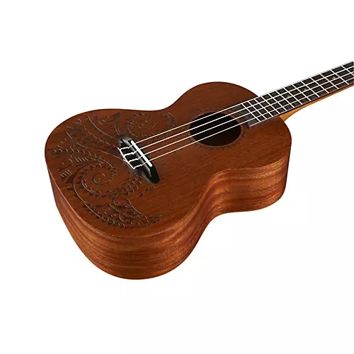 Luna Tattoo Tenor Ukulele Natural Tenor