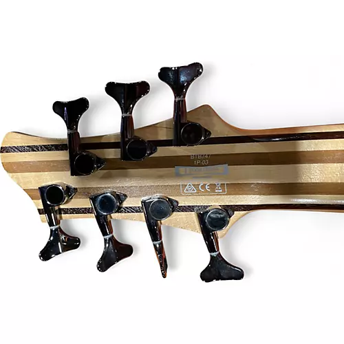 Used Ibanez BTB747 Worn Natural Electric Bass Guitar Worn Natural