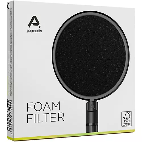 Pop Audio Foam Filter Black