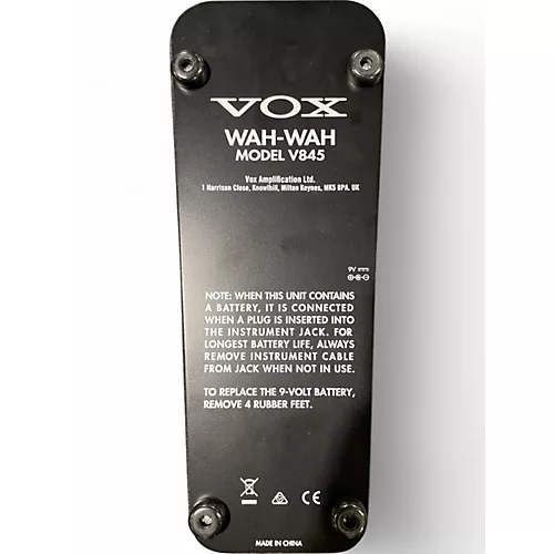 Used VOX V845 Classic Wah Effect Pedal
