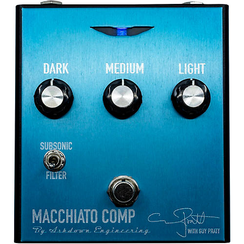 Ashdown Guy Pratt Signature Tri Band Compressor Effects Pedal Blue