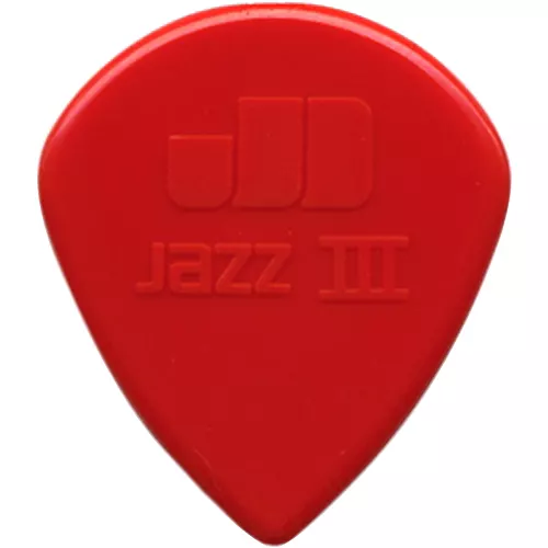 Dunlop Nylon Jazz III Guitar Pick Red 6-Pack