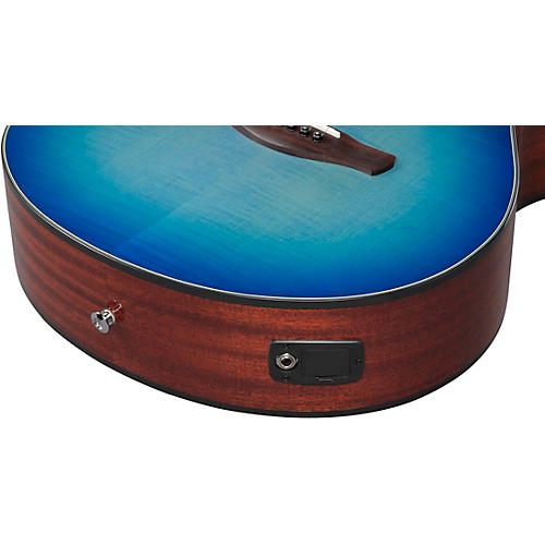 Ibanez AEG70 Flamed Maple Top Grand Concert Acoustic-Electric Guitar Blue Ocean Burst