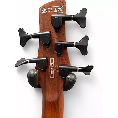 Used Ibanez SR505 5 String Walnut Electric Bass Guitar Walnut