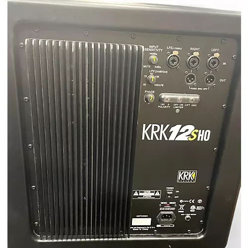 Used KRK 12SHO ACTIVE STUDIO SUBWOOFER Powered Subwoofer