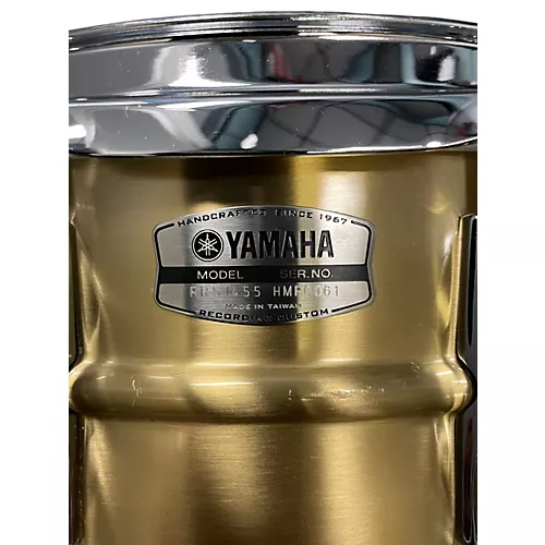 Used Yamaha 14.25in RECORDING CUSTOM RRS1455  Gold Drum Gold 34