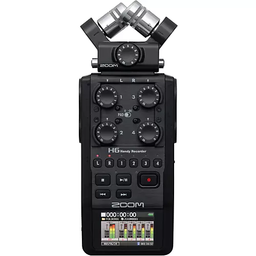 Zoom H6 Pro Handheld Recorder, All-Black Edition