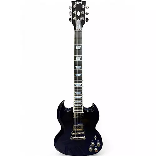 Used 2018 Gibson SG Standard HP Blue Solid Body Electric Guitar Blue