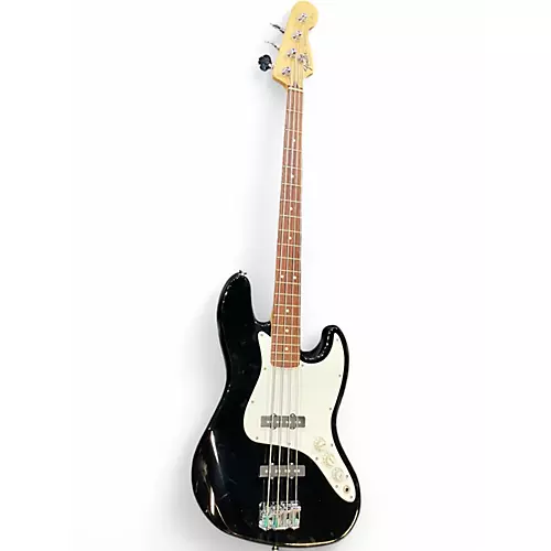 Used Fender Standard Jazz Bass Black Electric Bass Guitar Black