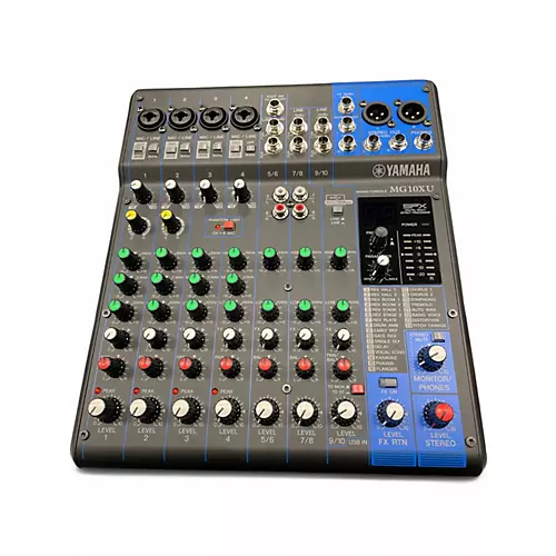 Used Yamaha MG10XU 10 Channel Mixer with Effects Unpowered Mixer