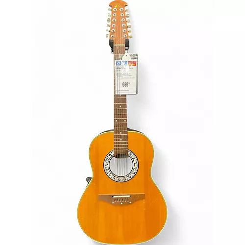 Used Ovation MODEL 1515 Natural 12 String Acoustic Guitar Natural