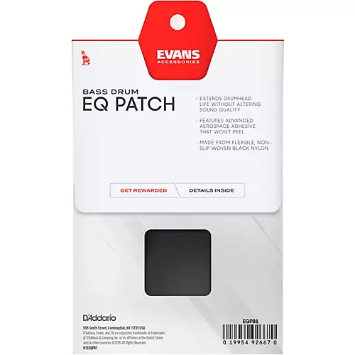EVANS EQ Bass Drum Patch Black